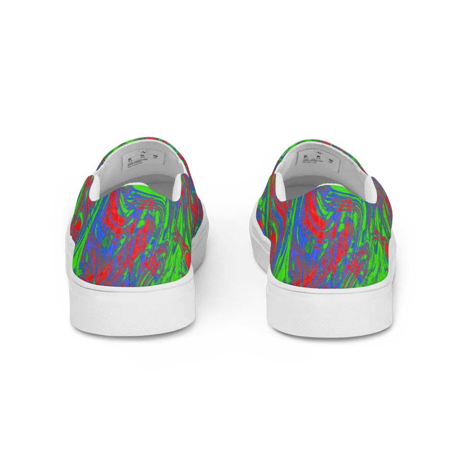 Chaos Wave Men's Slip-On Canvas Shoes product image (4)