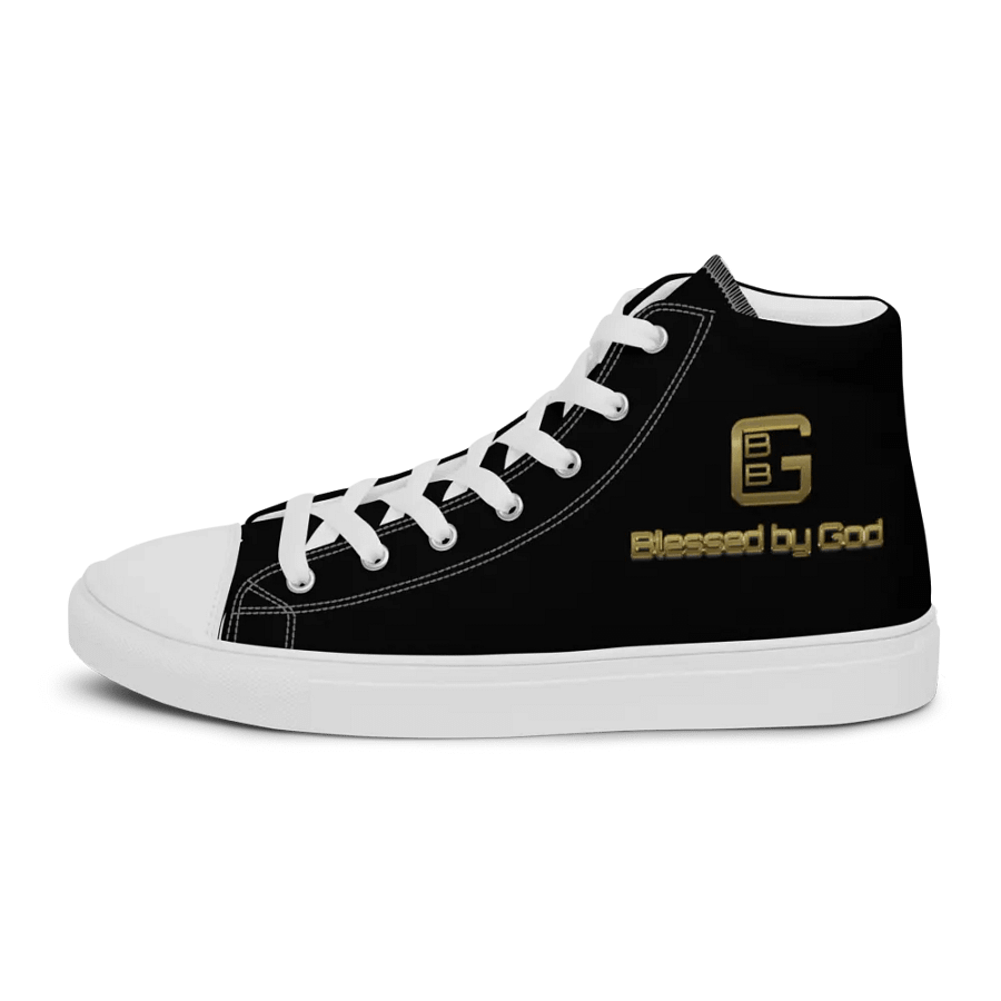 Blessed by God Black High Tops V2 product image (6)