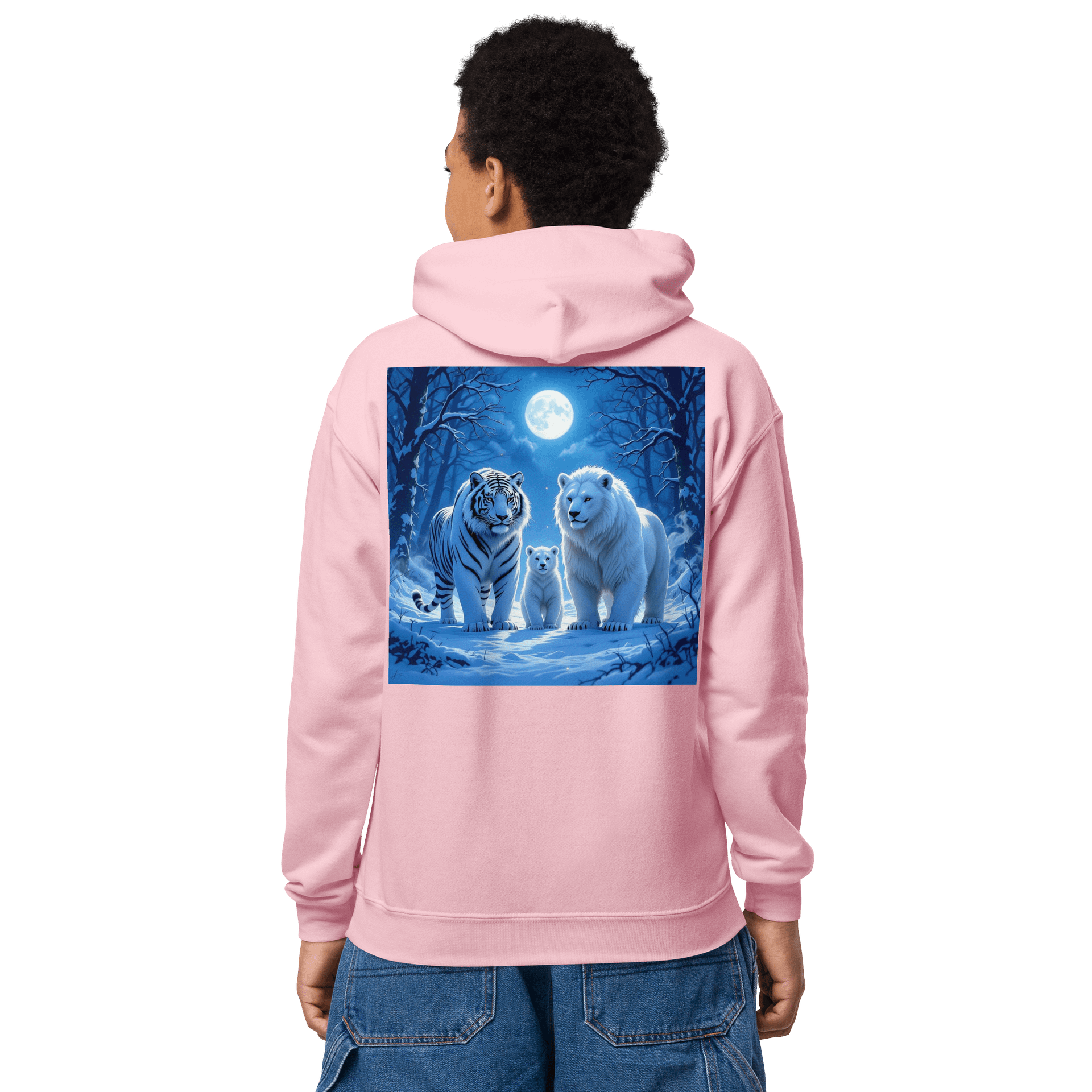 Moonlit Wildlife Youth Hoodie product image (4)