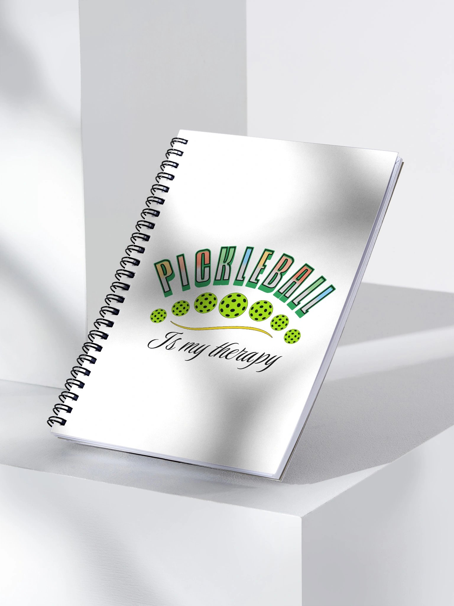 Pickleball Is My Therapy Spiral Notebook product image (3)