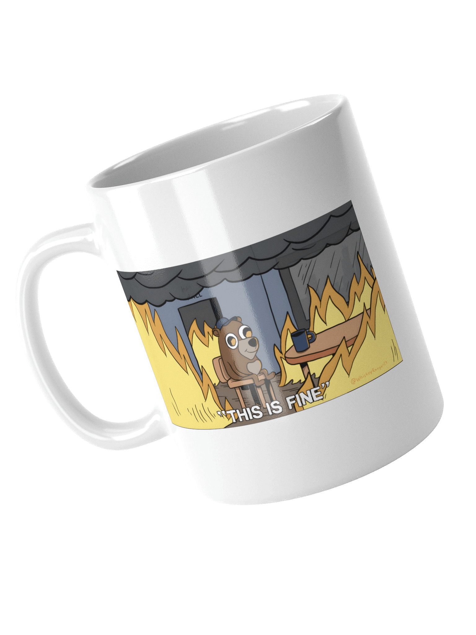 "This is Fine" Chicago Fire Bear Mug product image (11)