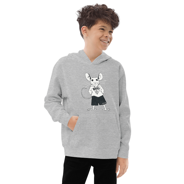 CHESTER MIDSHIPMOUSE Youth Heather Grey Fleece Hoodie product image (2)