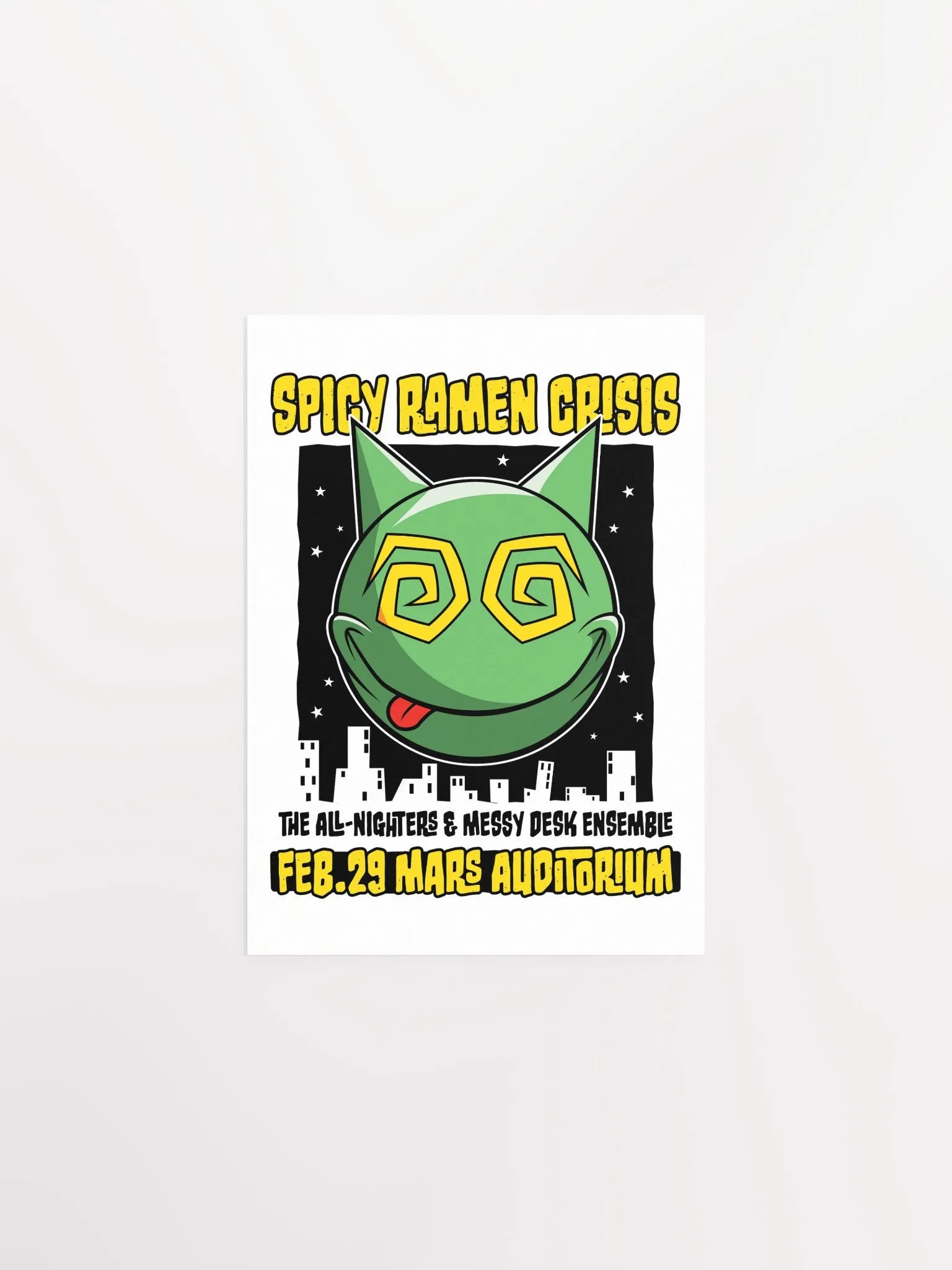 Spicy Ramen Crisis Poster – The Ultimate College Band Print! product image (5)