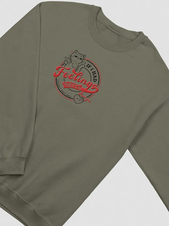 Paws Off My Heart - Embroidered BLACK Crewneck product image (1)