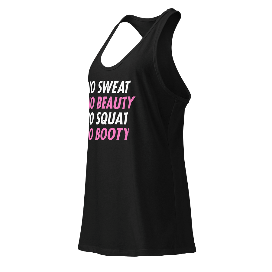 No Sweat, No Beauty Racerback Tank product image (3)