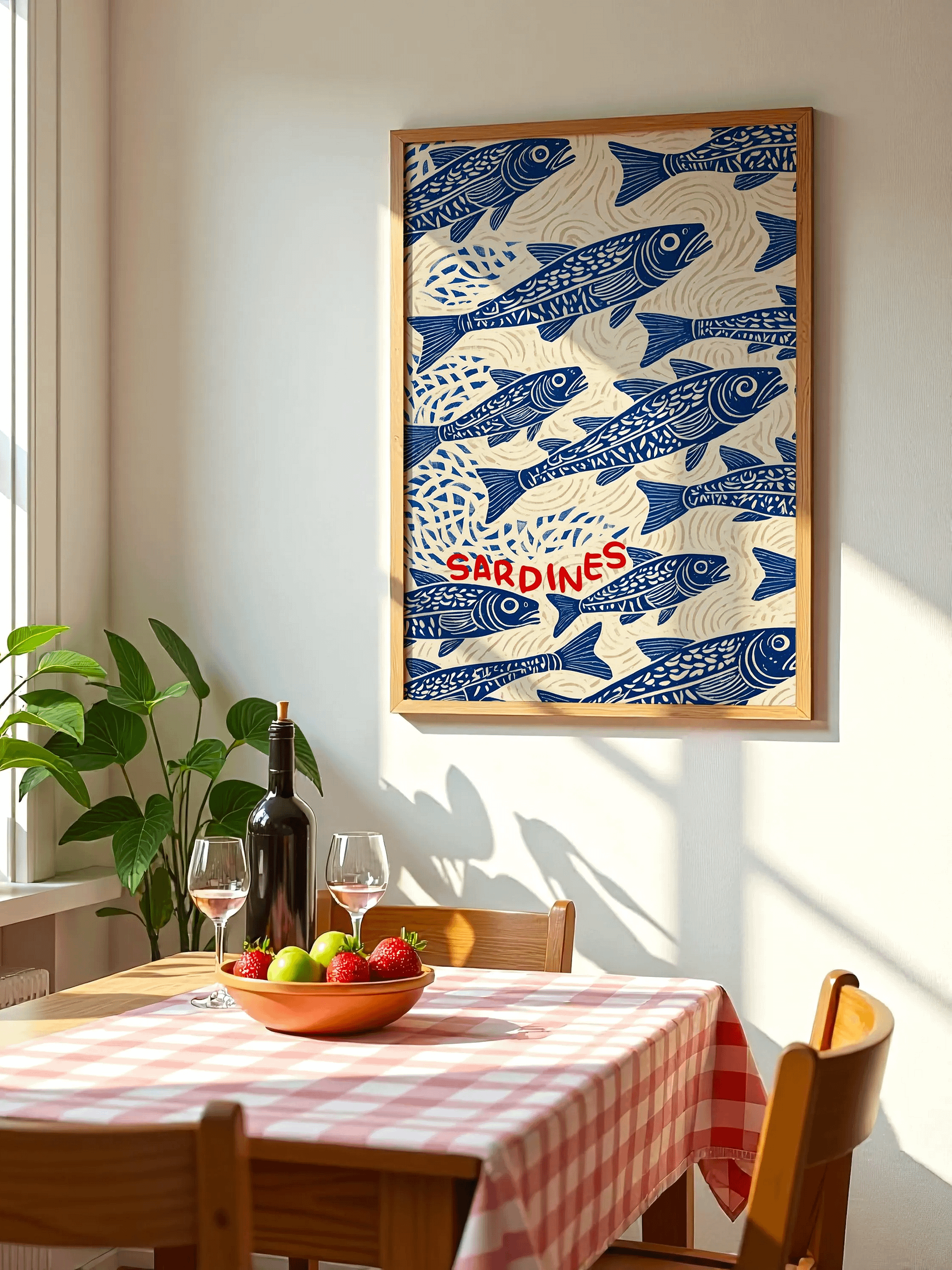Sardines Print Sardine Tin Vintage Poster Retro Sardine Wall Art Fish Print product image (6)
