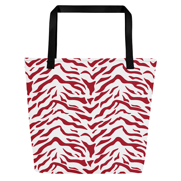 Symmetric Red Motif All-Over Tote Bag product image (1)