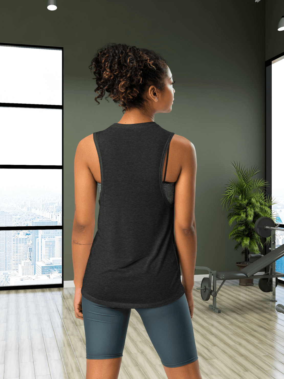 Bananas Nature's Way of Telling You to Smile Ladies’ Muscle Tank | Fun Banana Tank top product image (3)