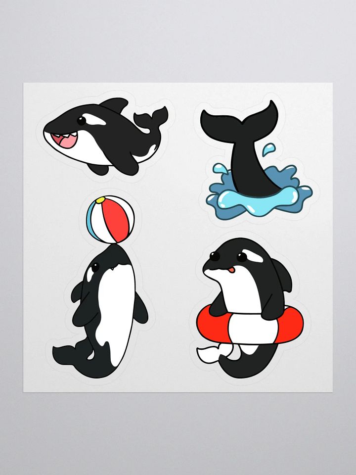 Kawaii Orca Stickers product image (1)