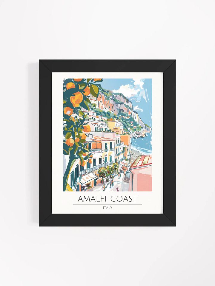 Amalfi Coast Italy Framed Travel Poster product image (1)