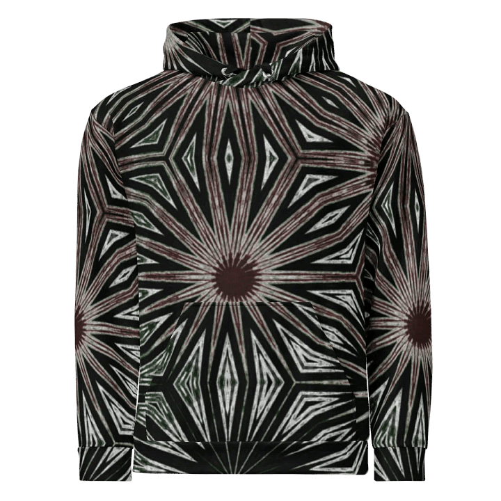 Abstract Dramatic Circles Unisex Pull Over Hoodie product image (2)