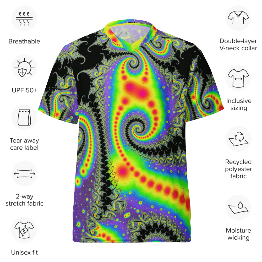 Fractal Bike Rave Jersey - Fluorescent Nebula product image (10)