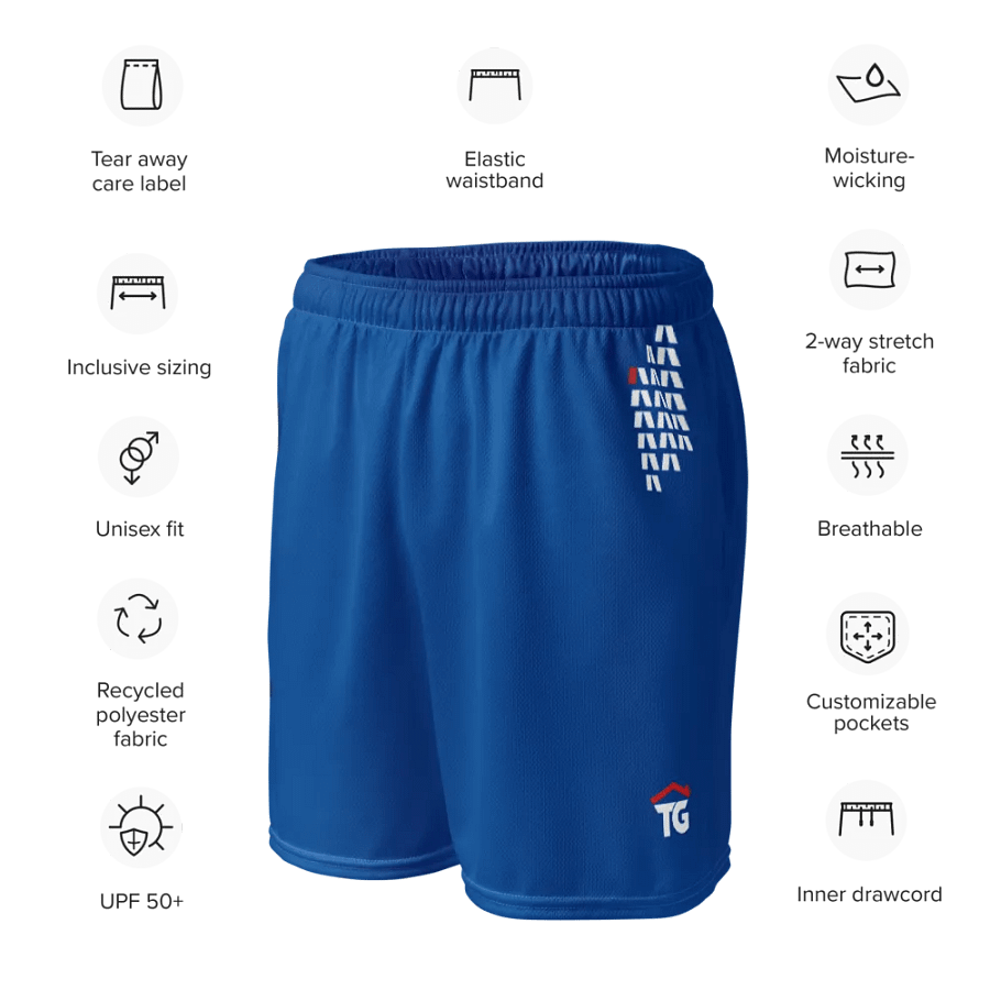 TG Unisex Mesh Gym Shorts product image (10)