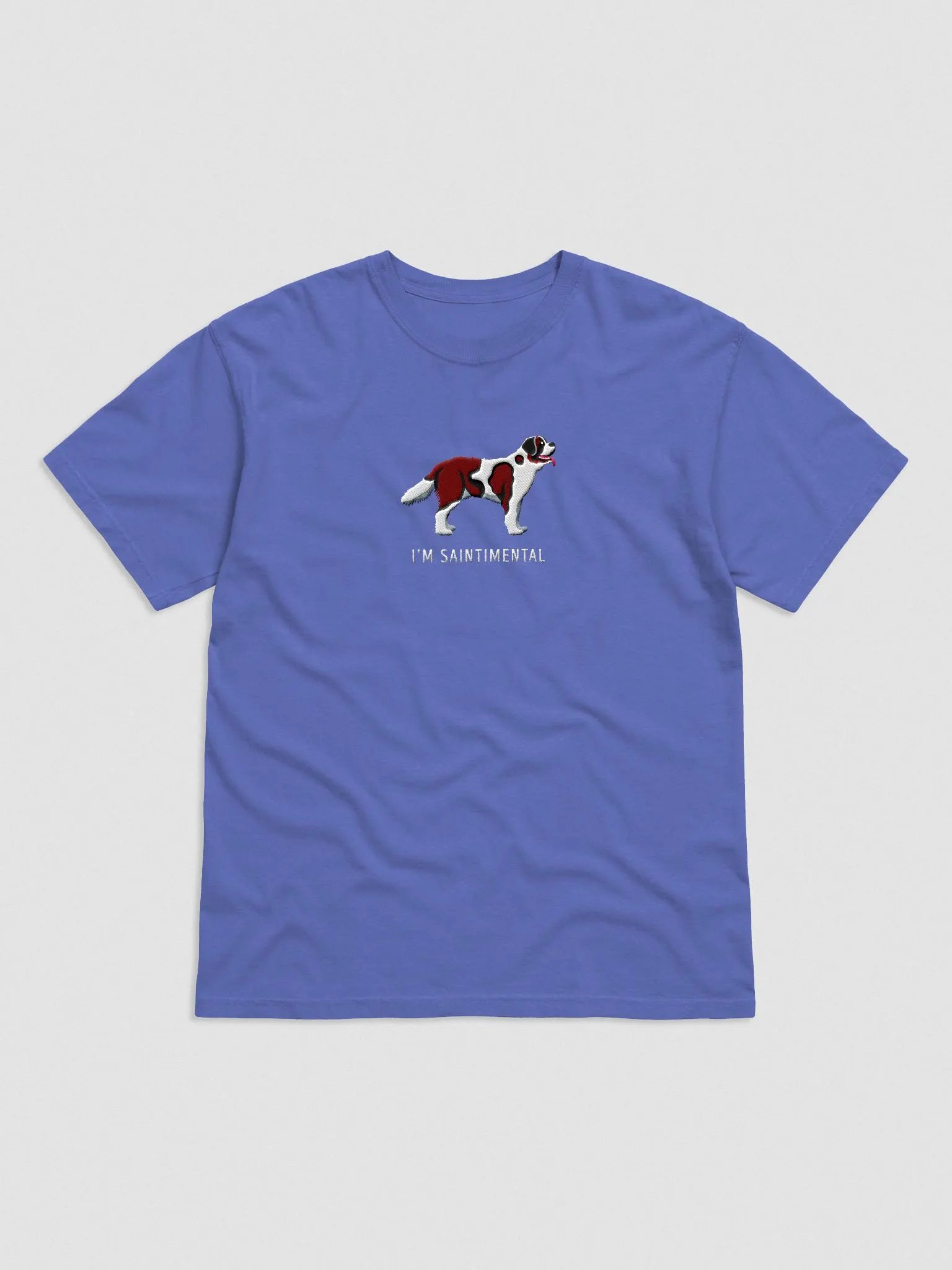 I'm Saintimental T-Shirt(Embroidered) of a Saint Bernard(Mahogany) product image (4)