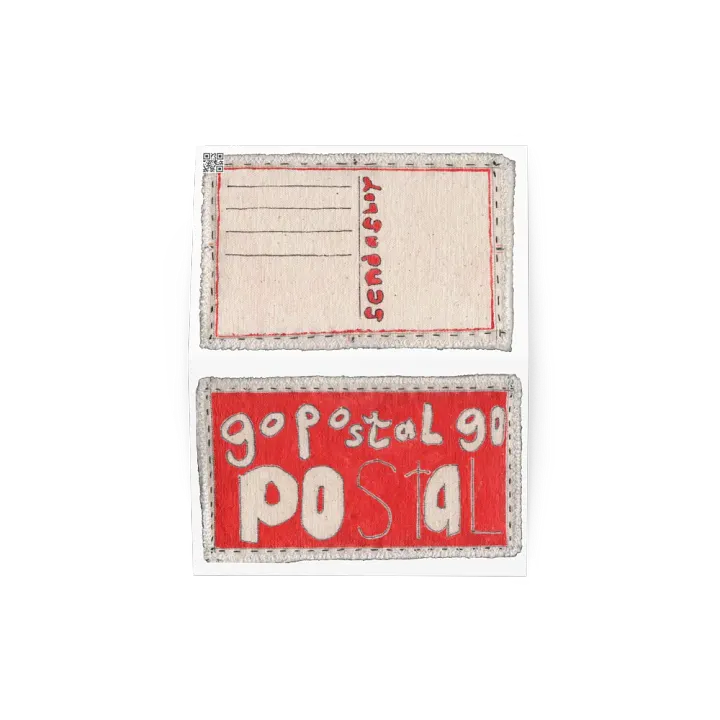 Go Postal Red 3 greeting card product image (2)