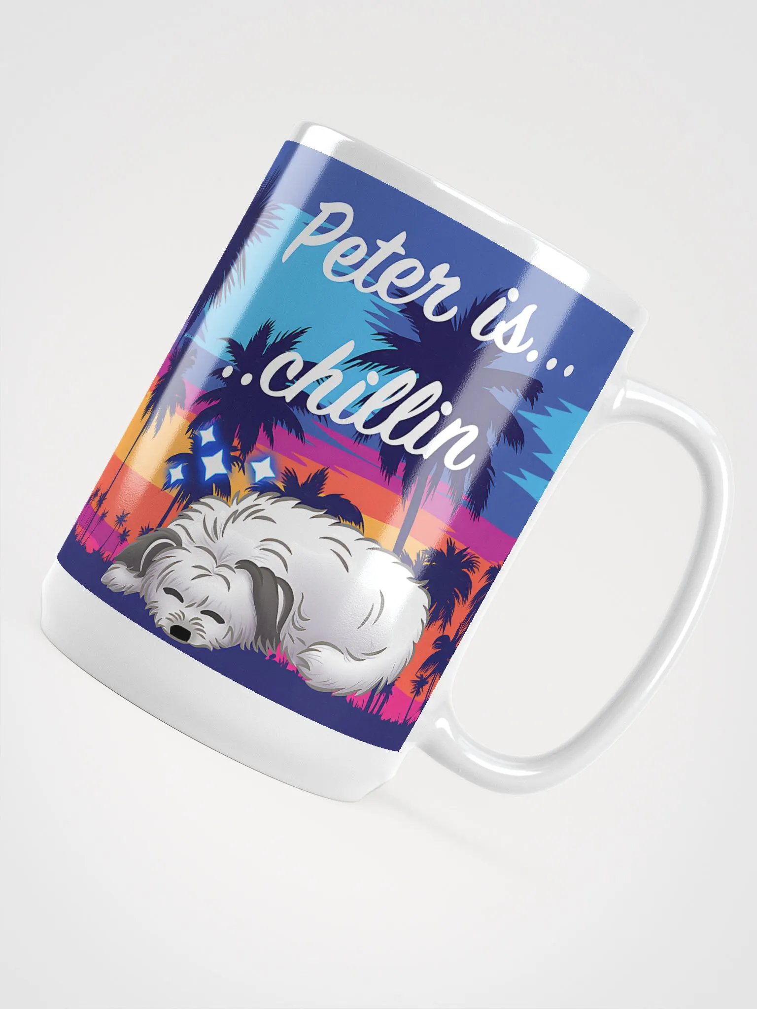Peter is Chillin White Glossy Mug product image (4)