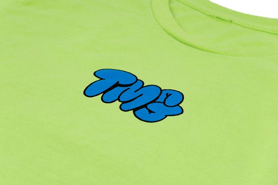 Palm Trees Neon Green Crop Top product image (3)