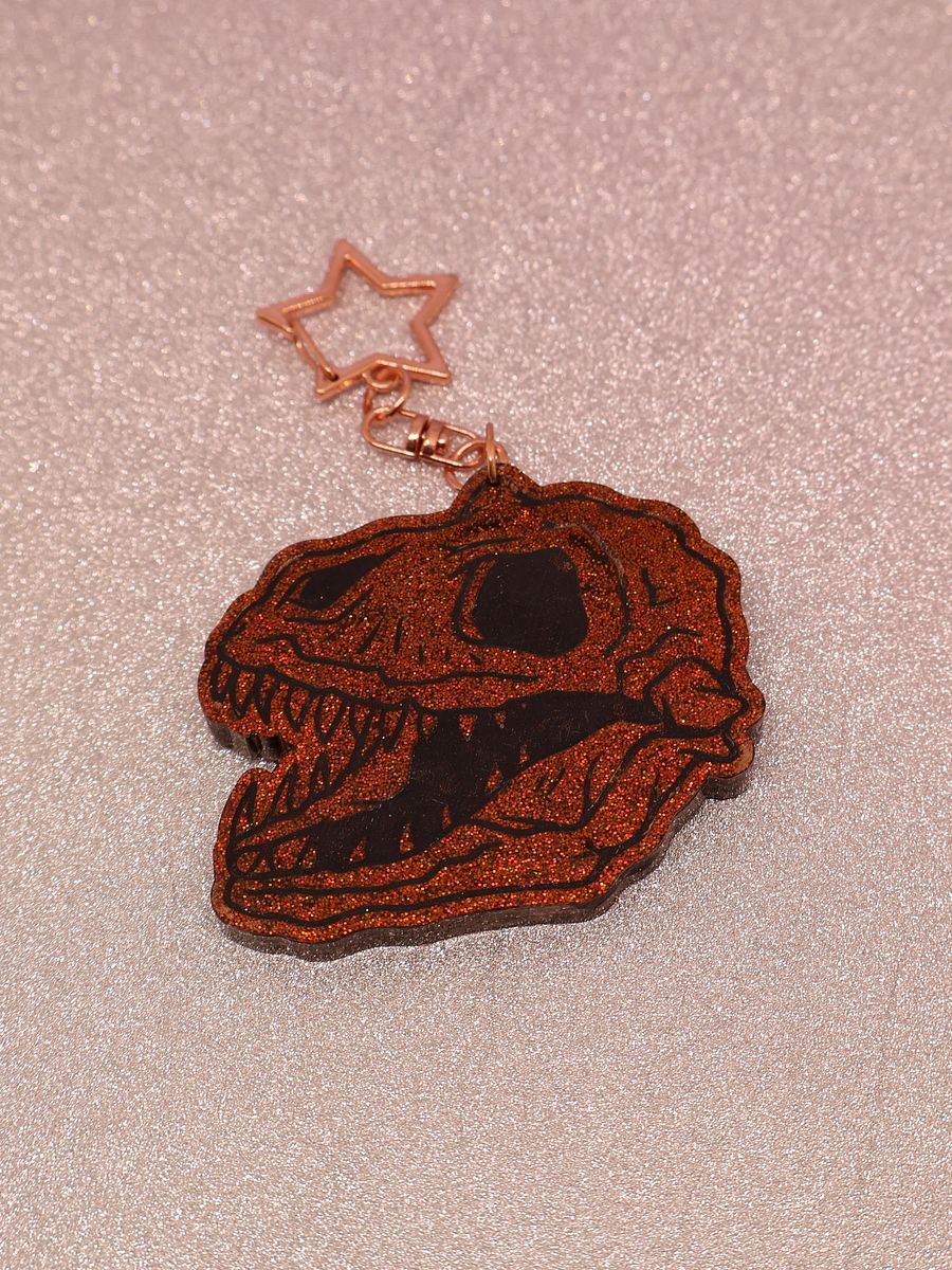 T-Rex Skull Fossil Keychain product image (6)
