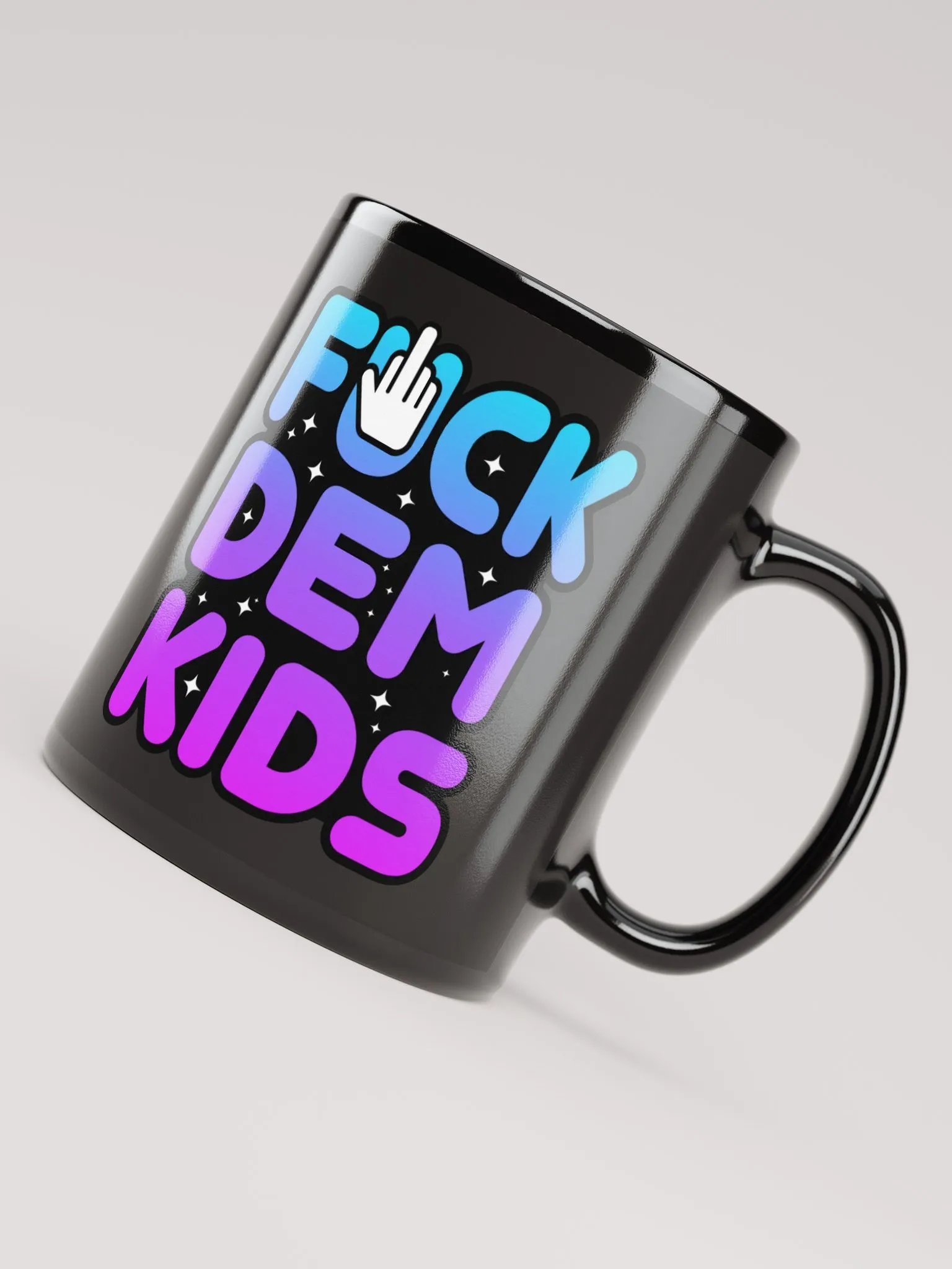 FUCK DEM KIDS BLACK COFFEE MUG product image (7)