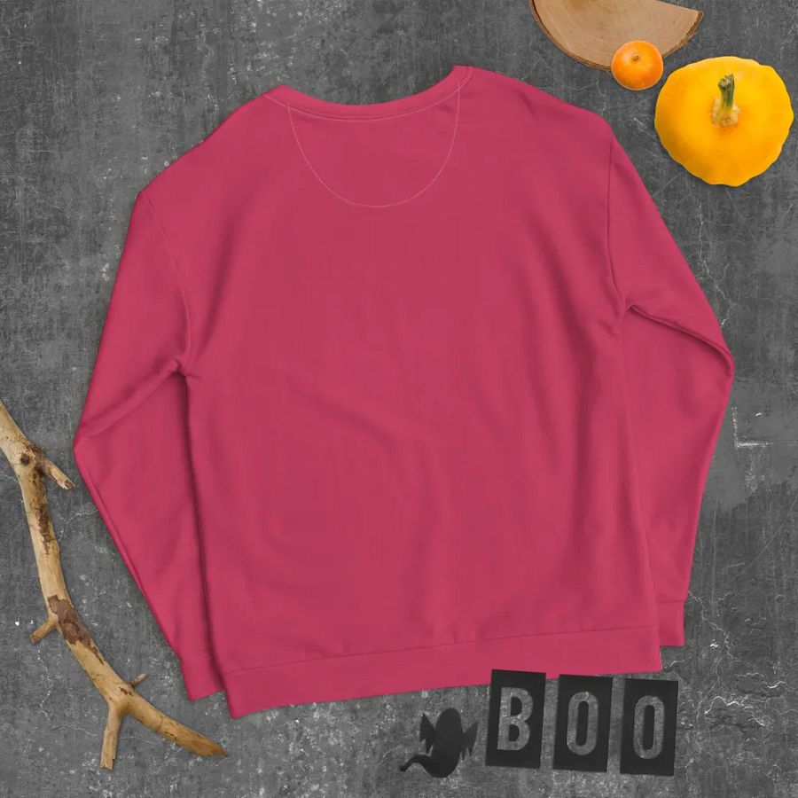 Plain Ruby Red True Summer Unisex Recycled Polyester Heavyweight Premium Sweatshirt by Treasure Pie product image (11)