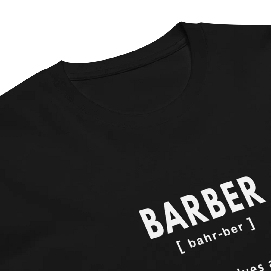 Barber Funny Noun Definition Unisex Premium T-Shirt product image (6)