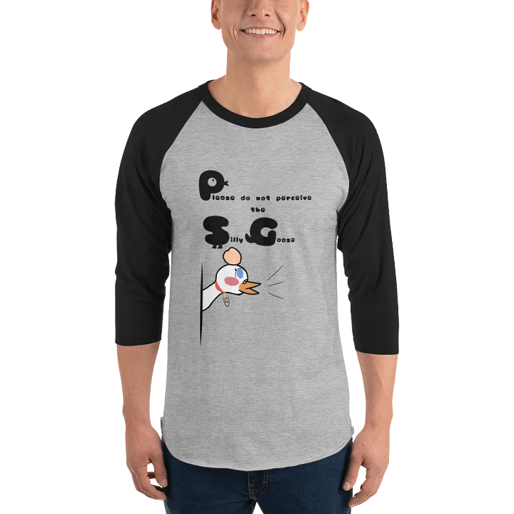 Please Do Not Perceive the Silly Goose ~ raglan tee product image (1)