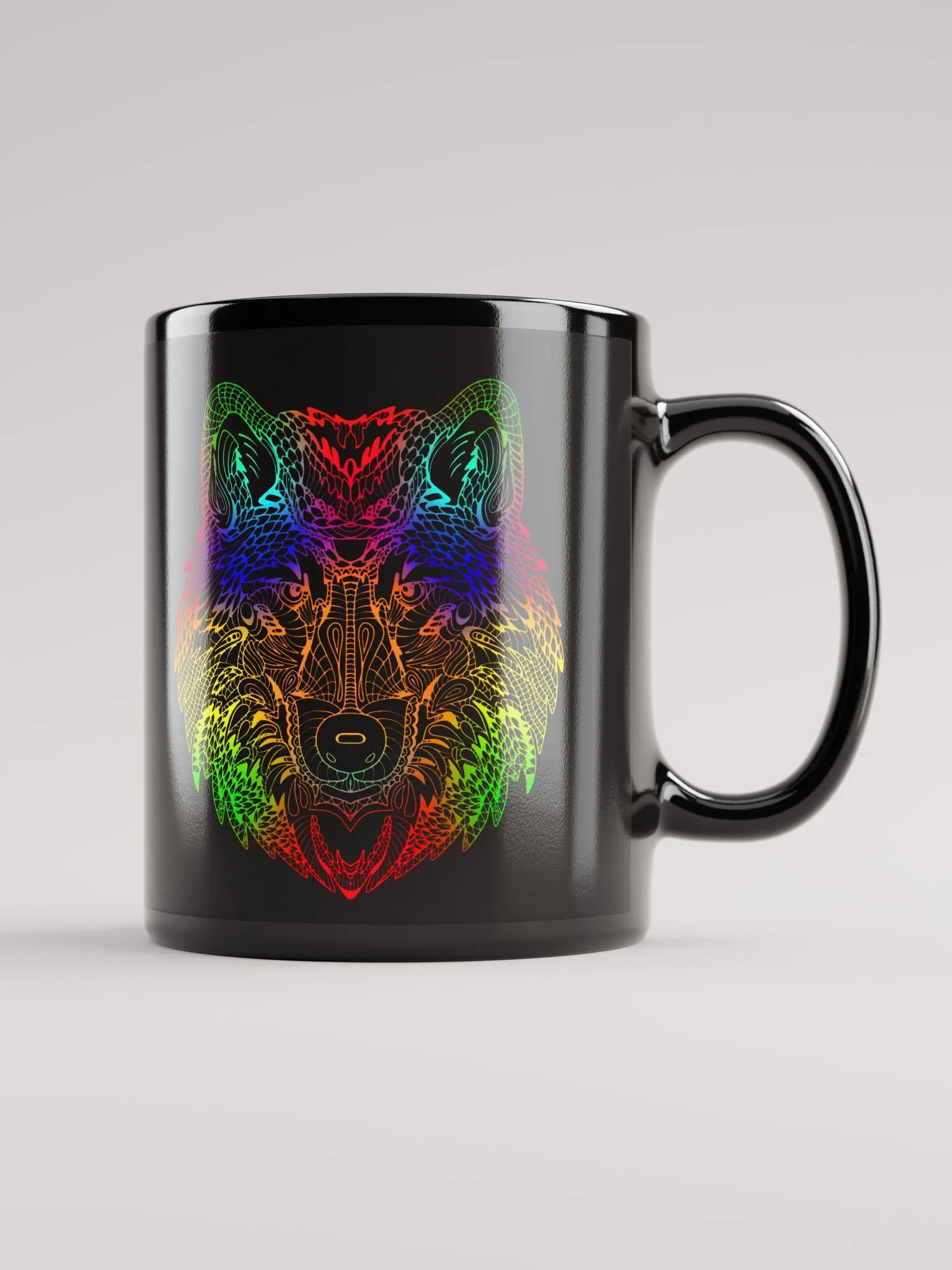 Rainbow Animal Faces Mug product image (2)