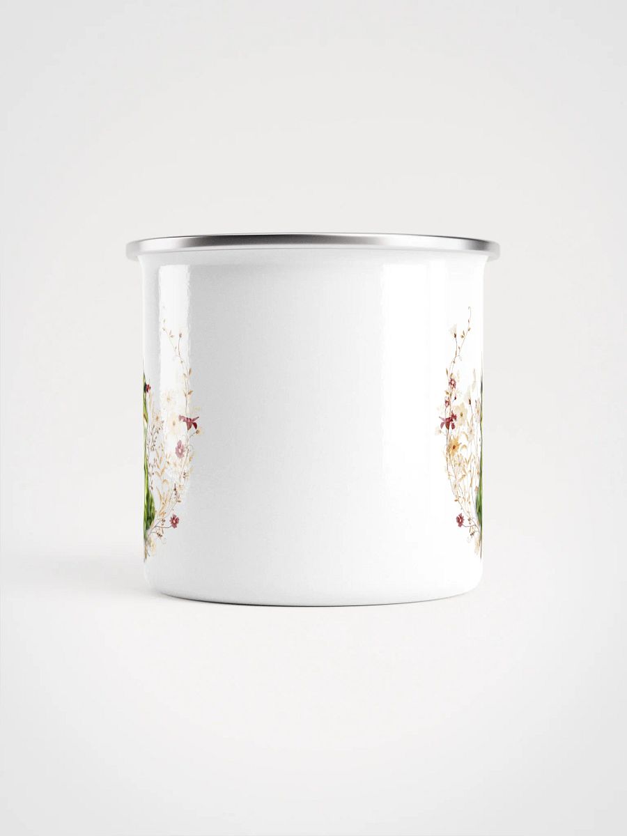 Whimsical FROG Enamel Mug - Emaille Tasse für Froschfans und Prinzessinnen product image (3)
