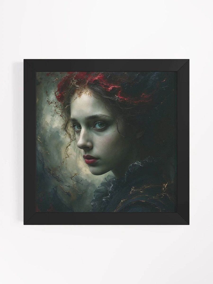 Gothic Muse Portrait Framed Matte Art Print product image (3)