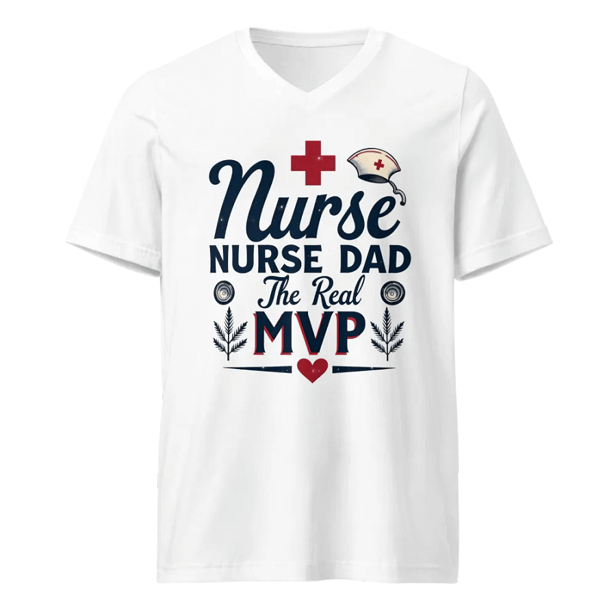 Nurse Dad MVP V-Neck Tee product image (1)