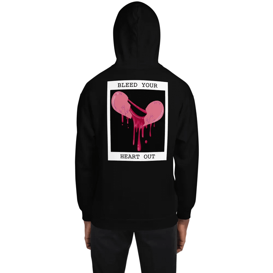 Bleed Your Heart Out Print Embroidered Hoodie (Digital) product image (9)