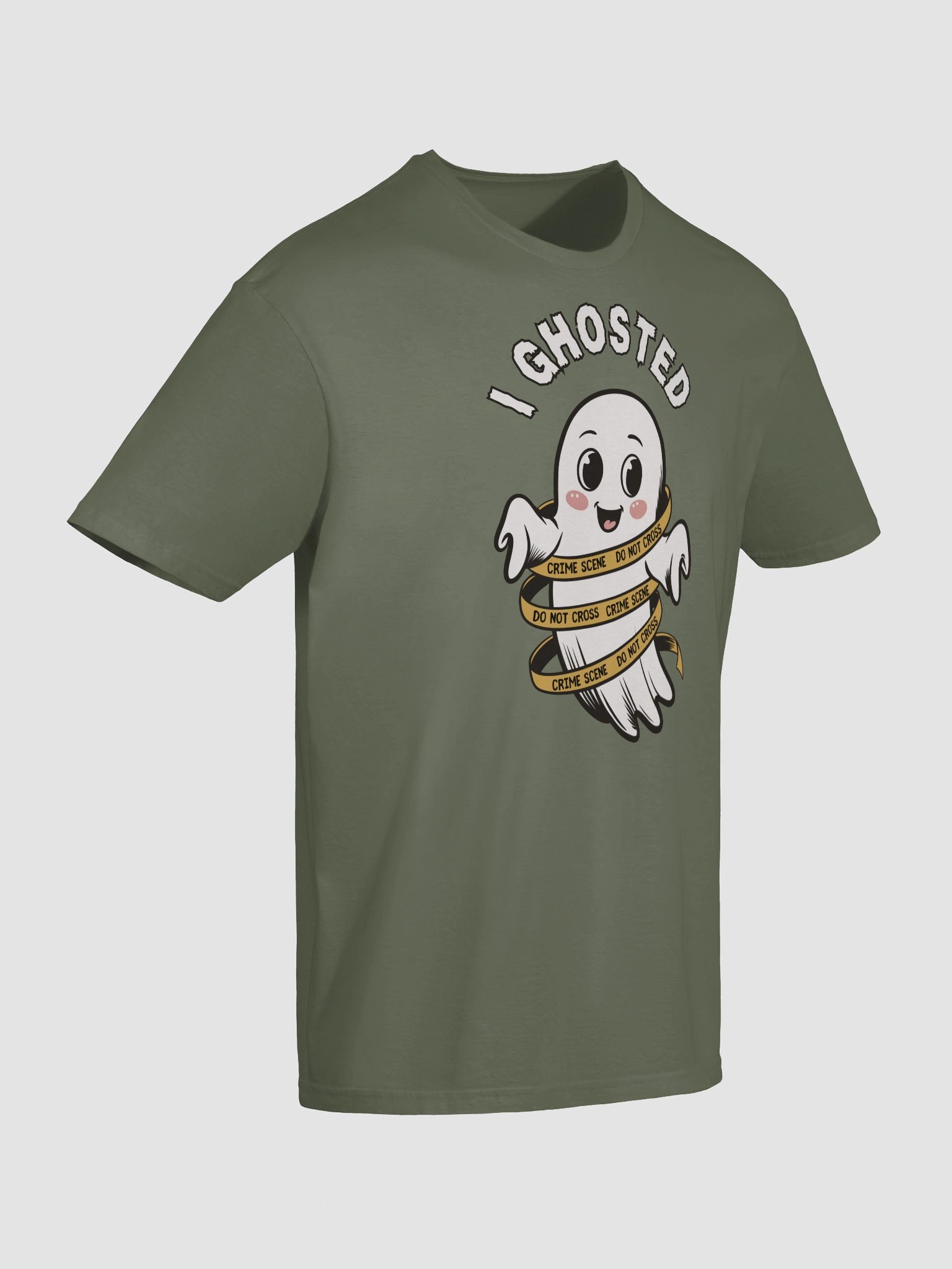 Cute Kawaii Ghost Halloween T-Shirt for True Crime Lovers product image (11)