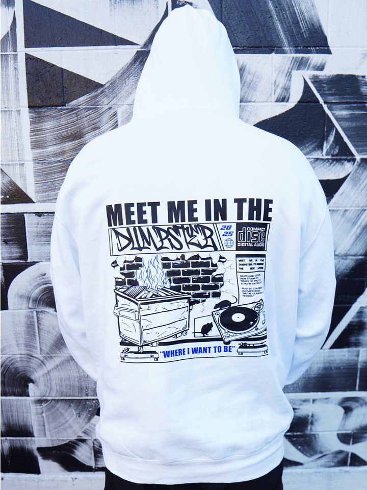 Dumpster Diver Hoodie (White) product image (1)