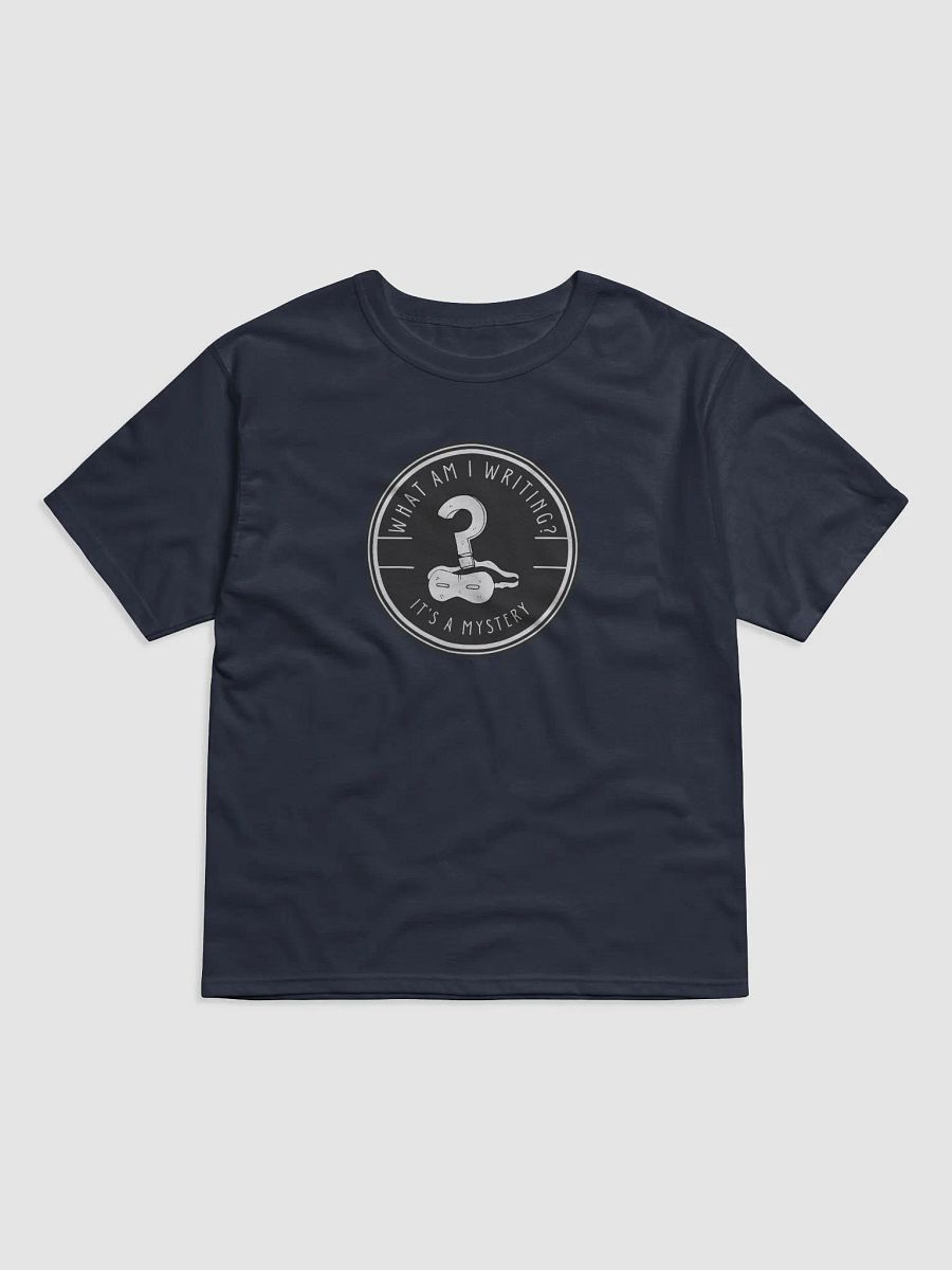 What am I Writing? It's a Mystery relaxed navy t-shirt product image (1)