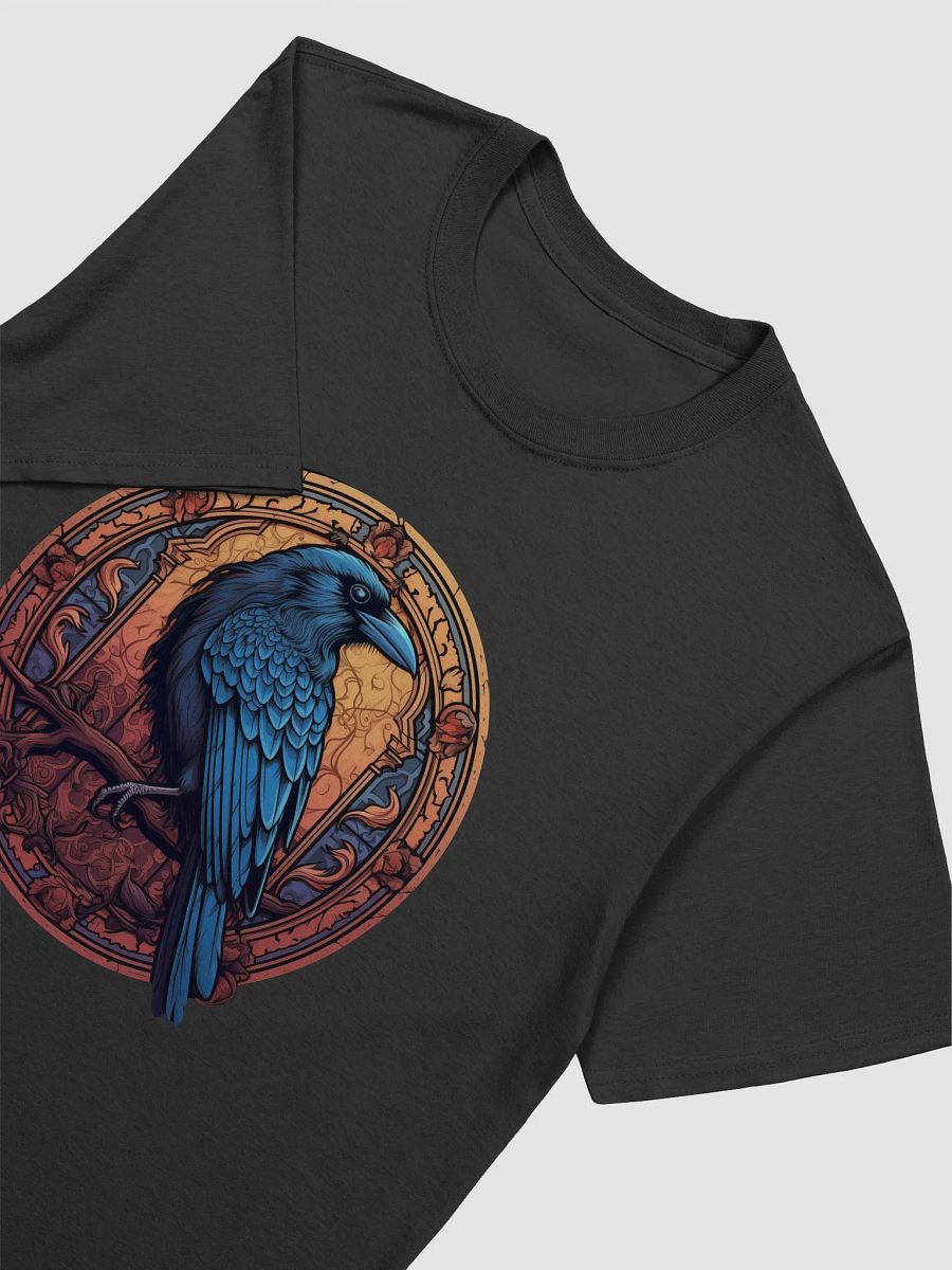 Raven Stained Glass Gothic T-Shirt product image (15)