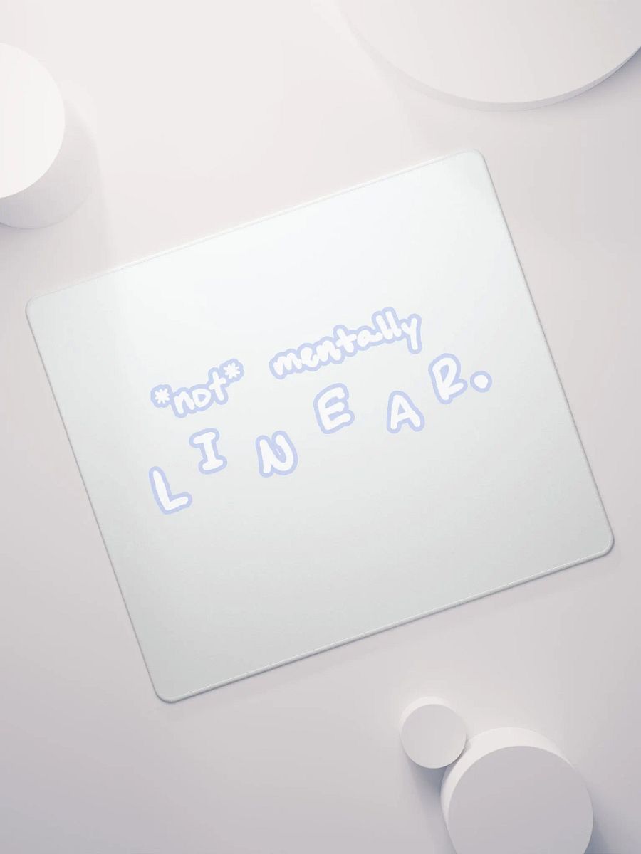 *not* mentally linear (lined design, #BDCAEF) mouse pad product image (7)