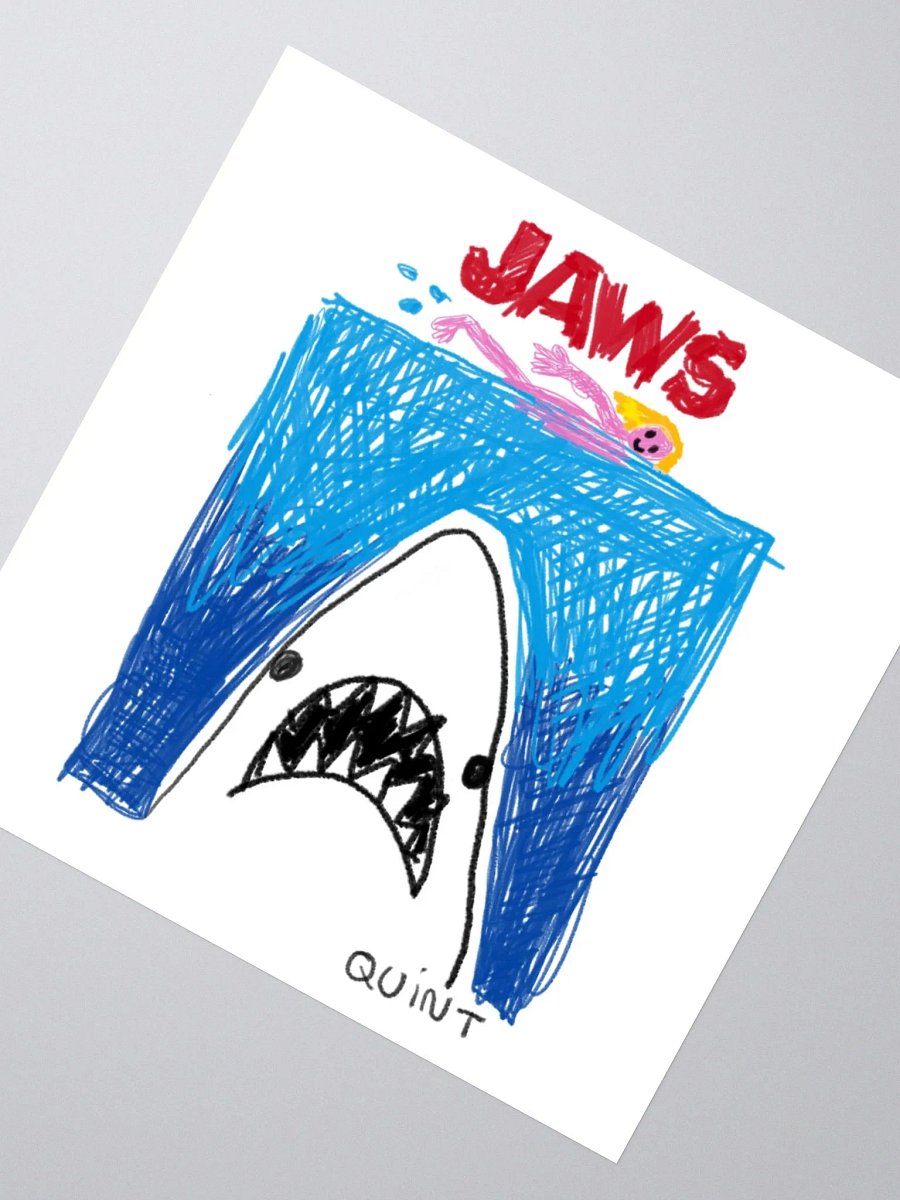 🦈"JAWS" CreepyKids Horror Sticker 💀 product image (2)