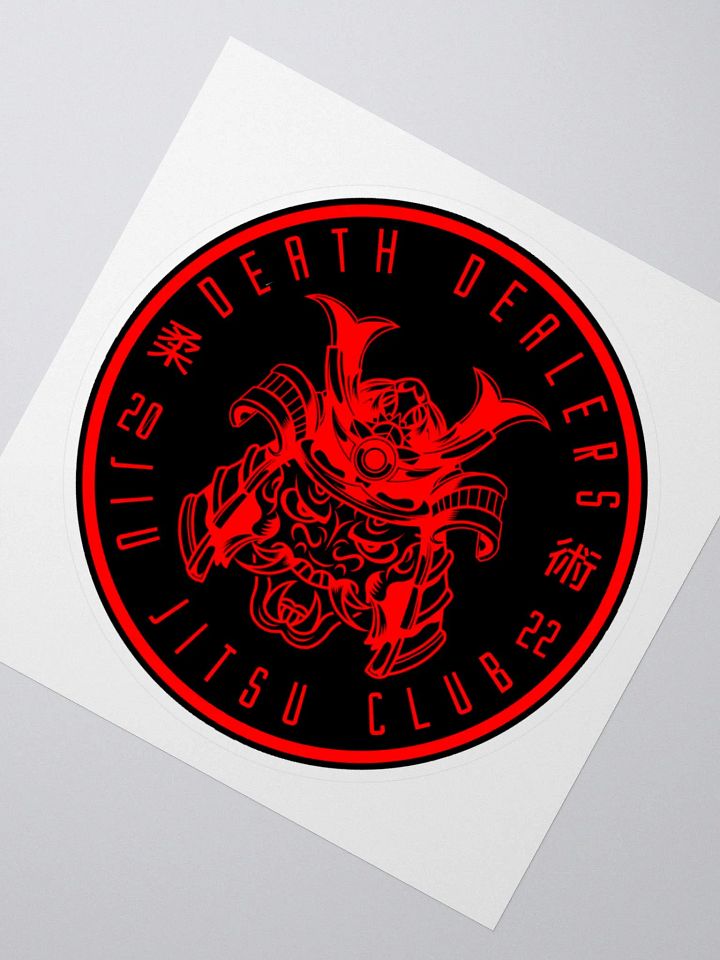 Death Dealers - Round Logo (Black And Red) Sticker product image (2)