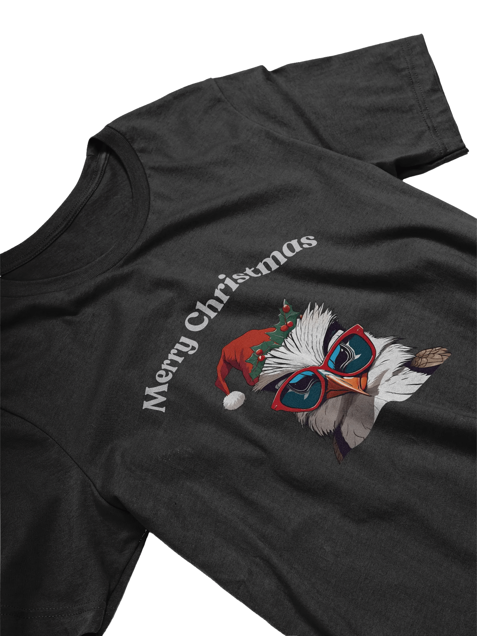 Festive Kookaburra Merry Christmas T-Shirt - Silver product image (3)