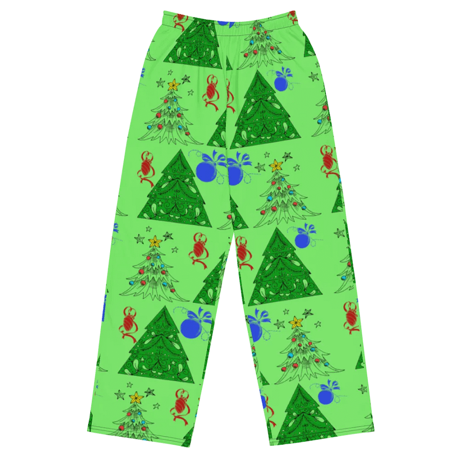 Christmas Trees on Green Wideleg Pants product image (2)