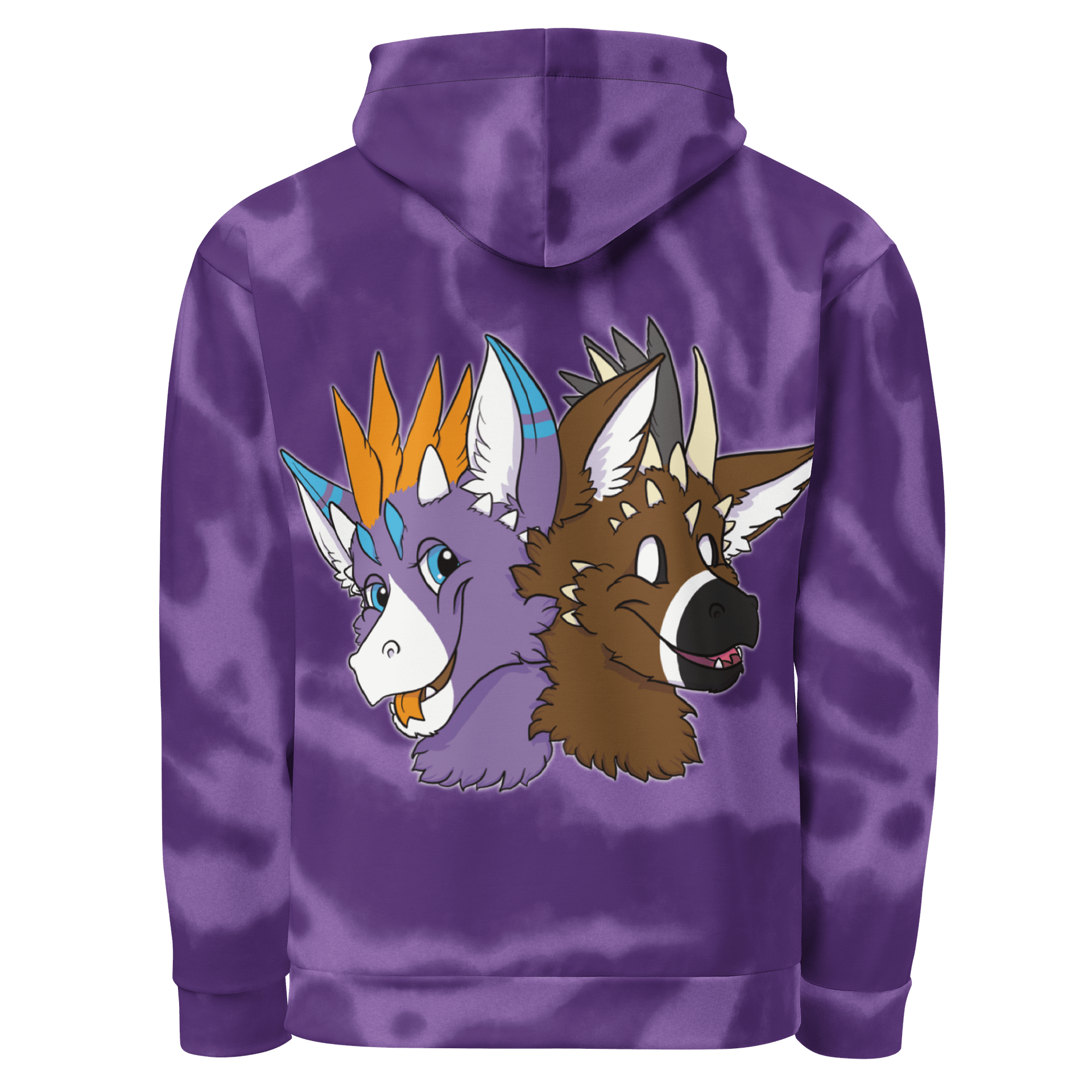 Lavender/Telephone Full Print Pullover Hoodie product image (3)