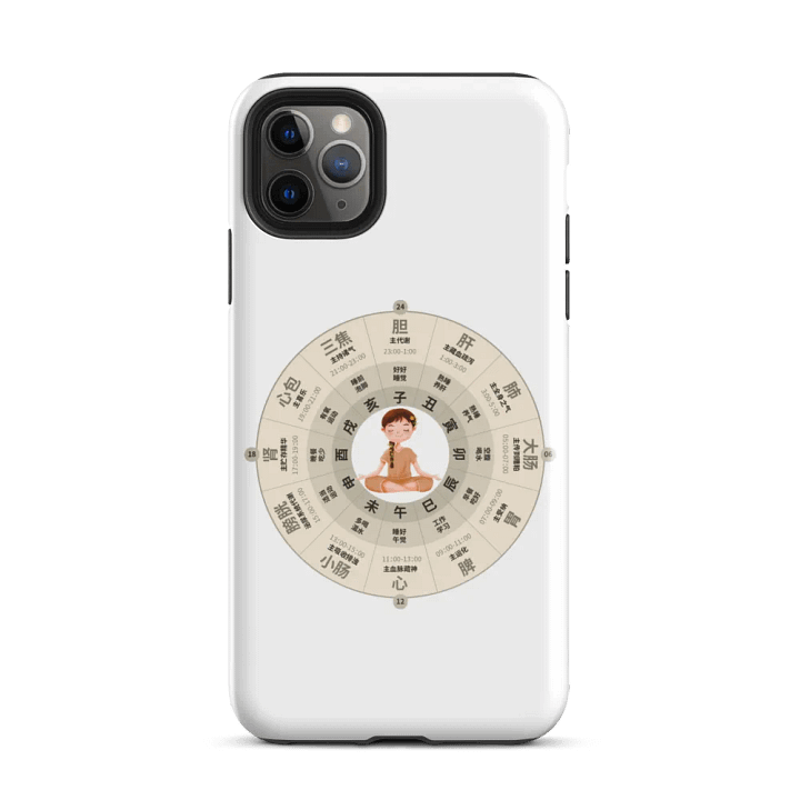 中医养生 iPhone®手机壳 - 子午流注12时辰养生主题 product image (2)