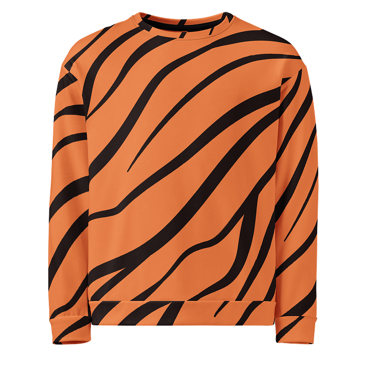 Tiger Animal Print Eco Friendly Unisex Sweatshirt product image (1)
