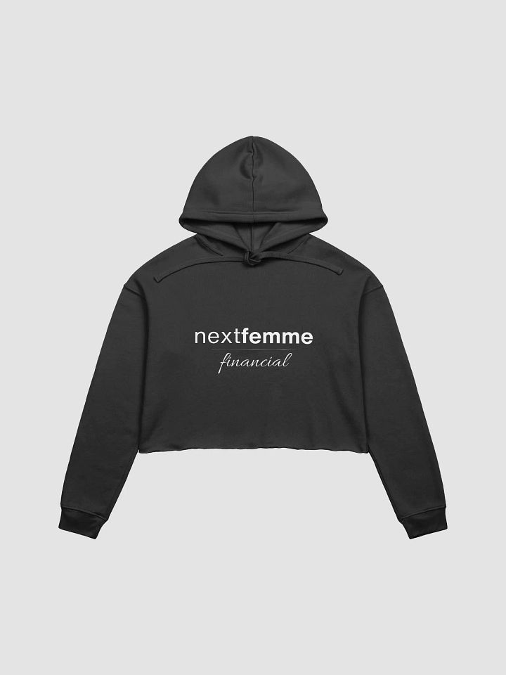 Cozy Crop Hoodie with White Logotype product image (1)