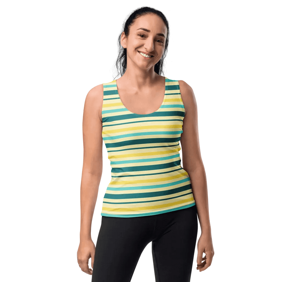 Key Lime Stripes Women's Tank Top product image (10)