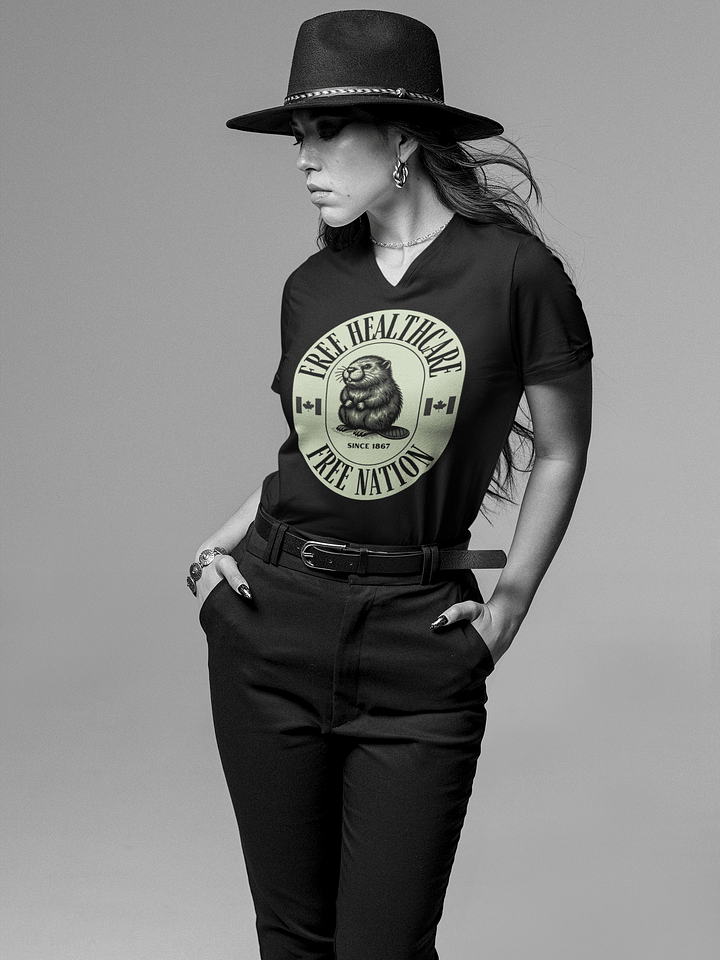 Canadian Pride Beaver V-Neck Tee product image (13)