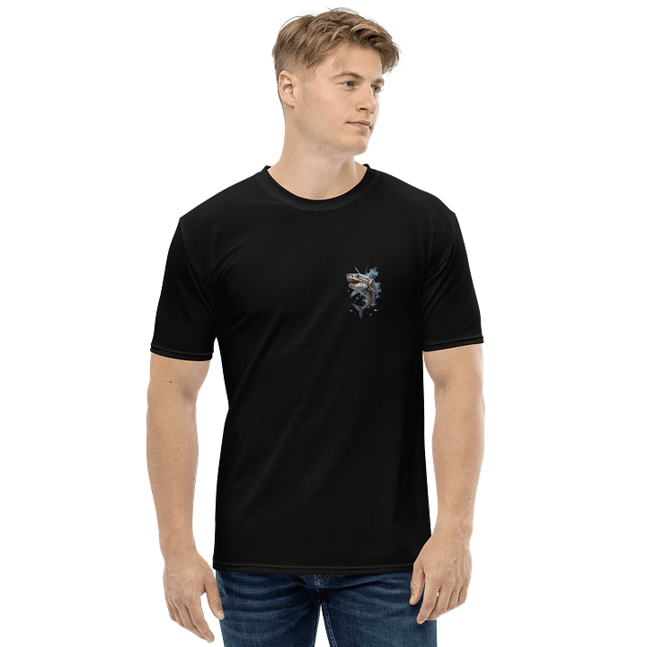 Mecha Shark Attack T-Shirt – Horror Sci-Fi Graphic Tee product image (2)