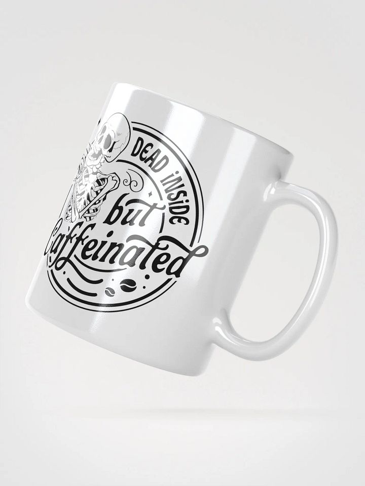 Caffeinated Skeleton White Mug product image (4)