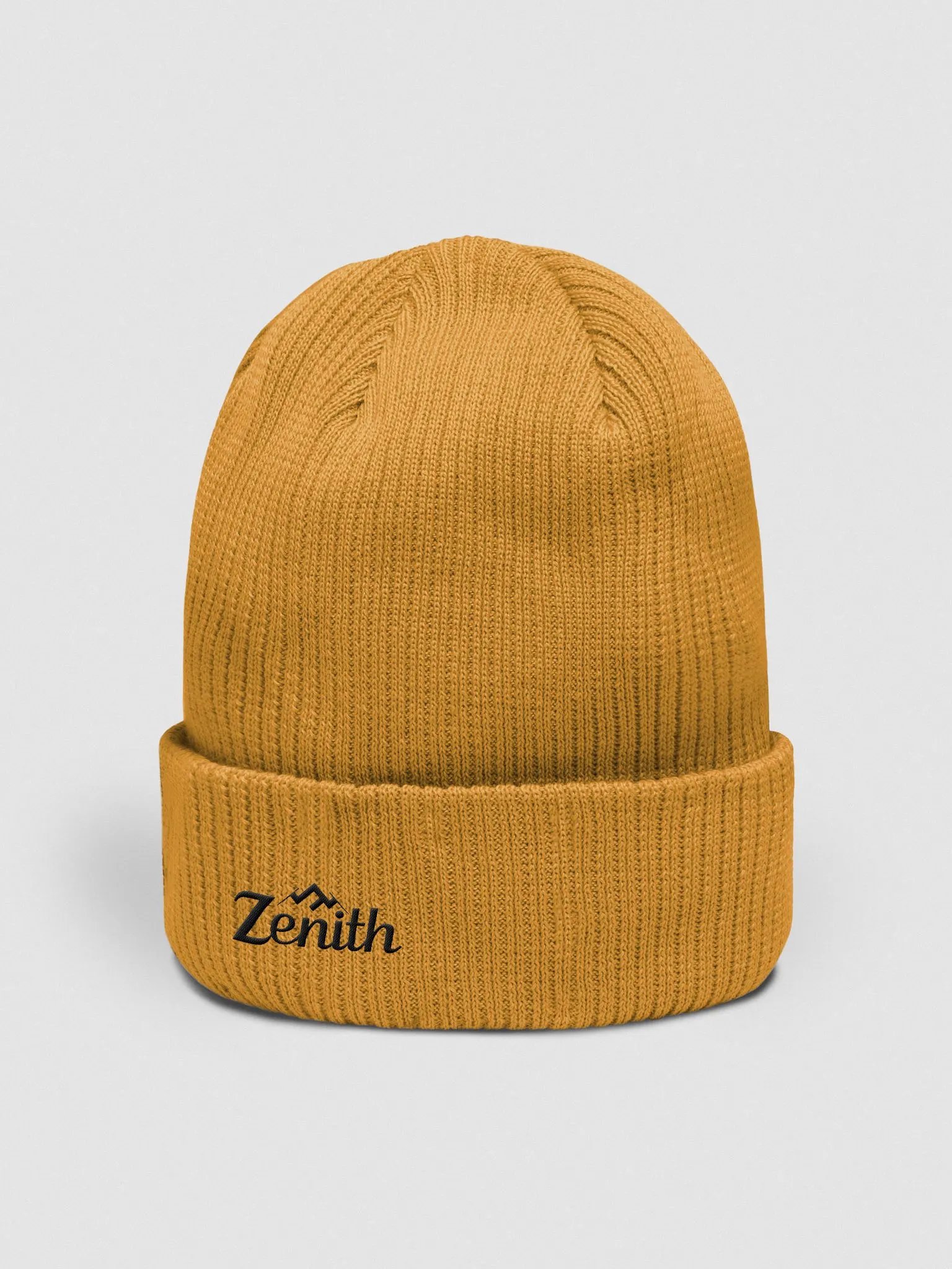 Atlantis Organic Cotton Ribbed Beanie with Embroidered ZENITH Design product image (4)