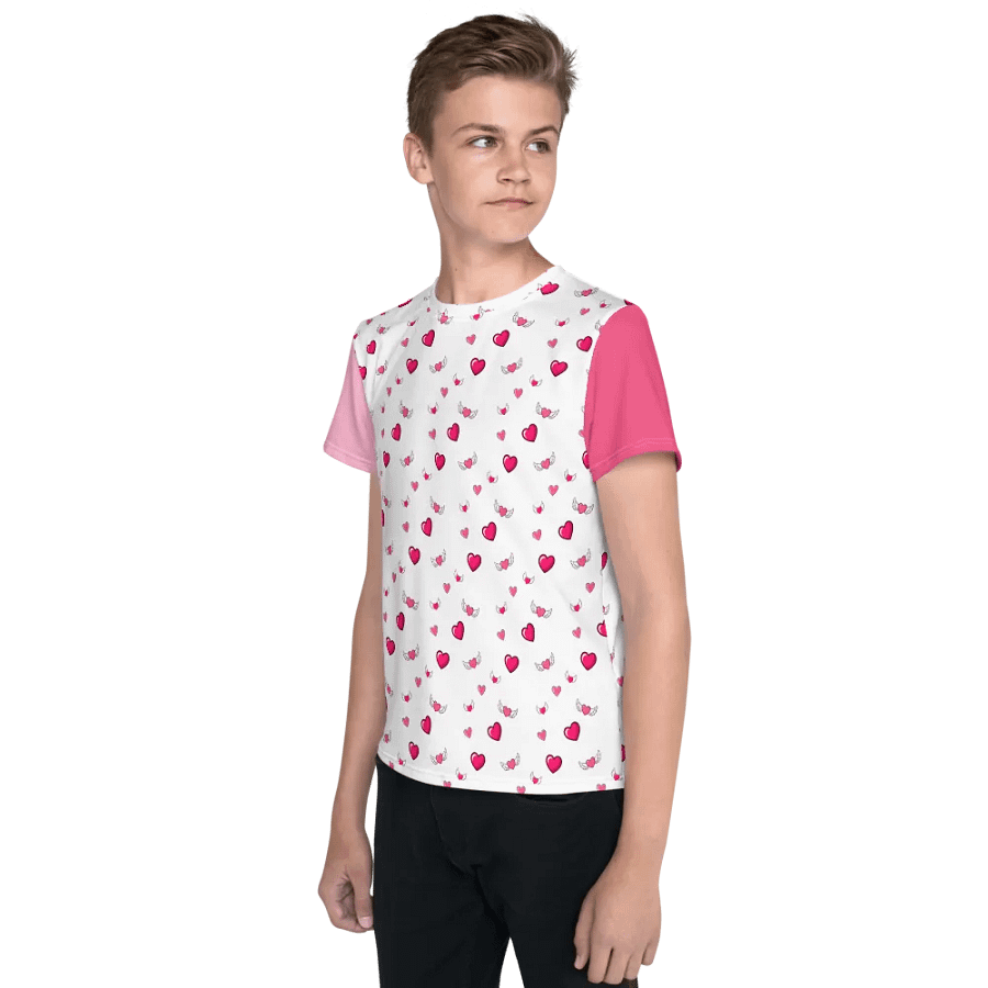 Hearts a Flutter Youth Crew Neck Tee product image (3)